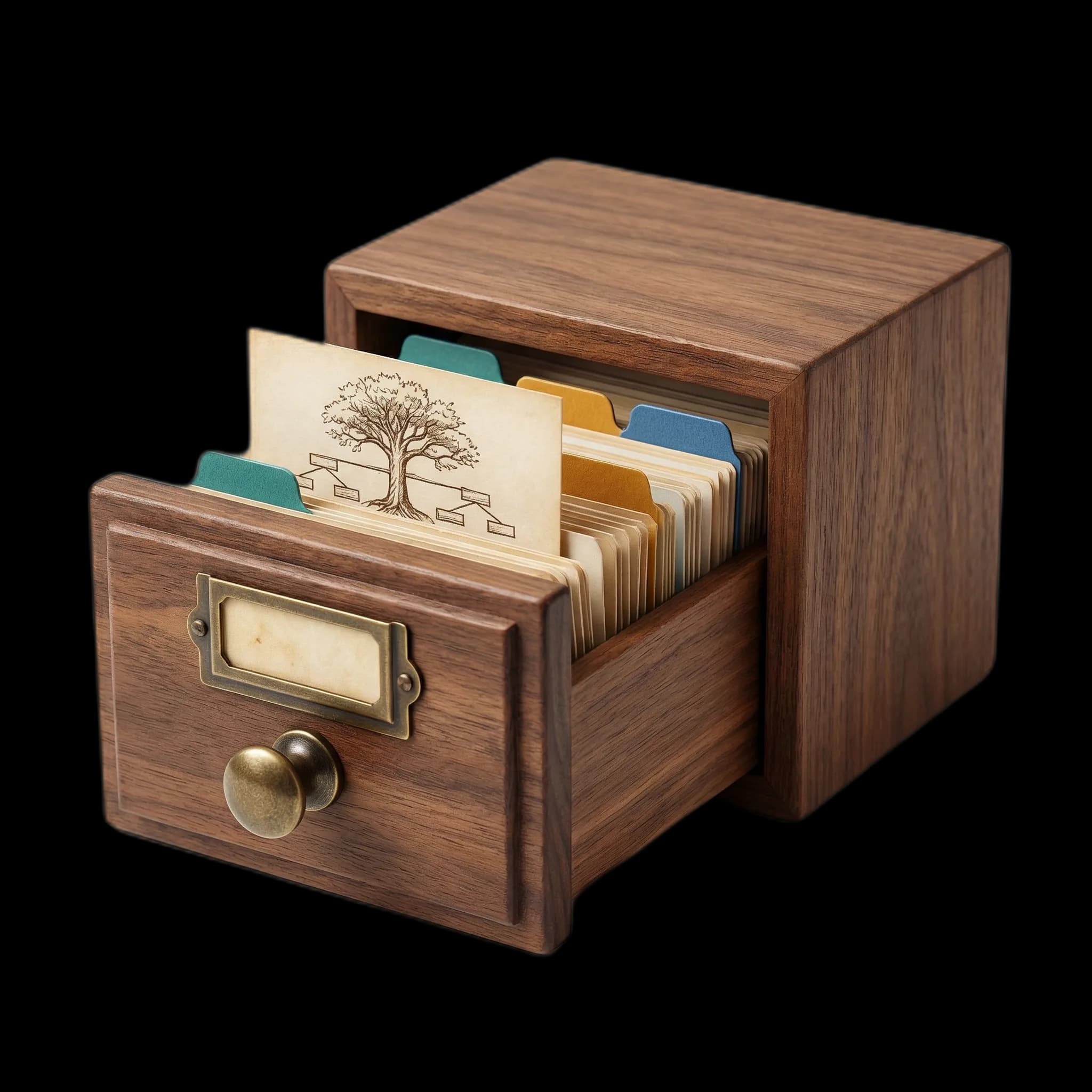 Card catalog — organized team knowledge